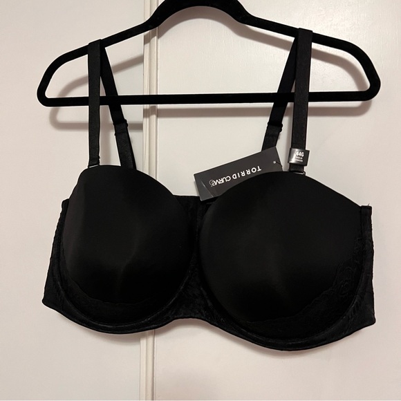 New Torrid Curves underwire Push Up Strapless Bra Size 44G Convertible 5 Ways - Picture 9 of 14